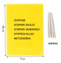 Magnet start yellow (7x14cm) baltasparnių, blakučių, amarų gaudyklės, 12 vnt